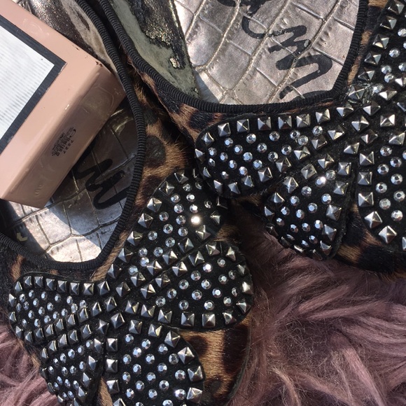 Sam Edelman Leopard Bow Flats - Picture 3 of 12